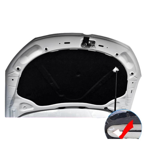 JTLCXNRN Car Assecories Compatible for VW CC 2008-2018 Heat Sound Insulation Cotton Front Hood Engine Firewall Mat Pad Cover Noise Deadener, Black