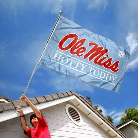 Ole Miss Powder Blue Hotty Toddy Flag