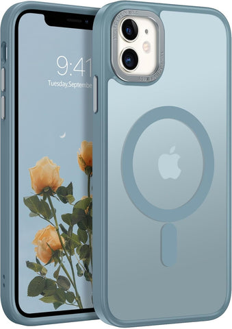BENTOBEN for iPhone 11 Phone Case, Phone case iPhone 11 Magnetic Case [Compatible with MagSafe] Translucent Matte Slim Shockproof Anti-Fingerprint Anti-Scratch Protective Cover for iPhone 11 6.1’’