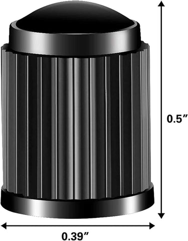 CKAuto 50 Pack Tire Valve Caps, Plastic Valve Stem Caps with O Rubber Seal