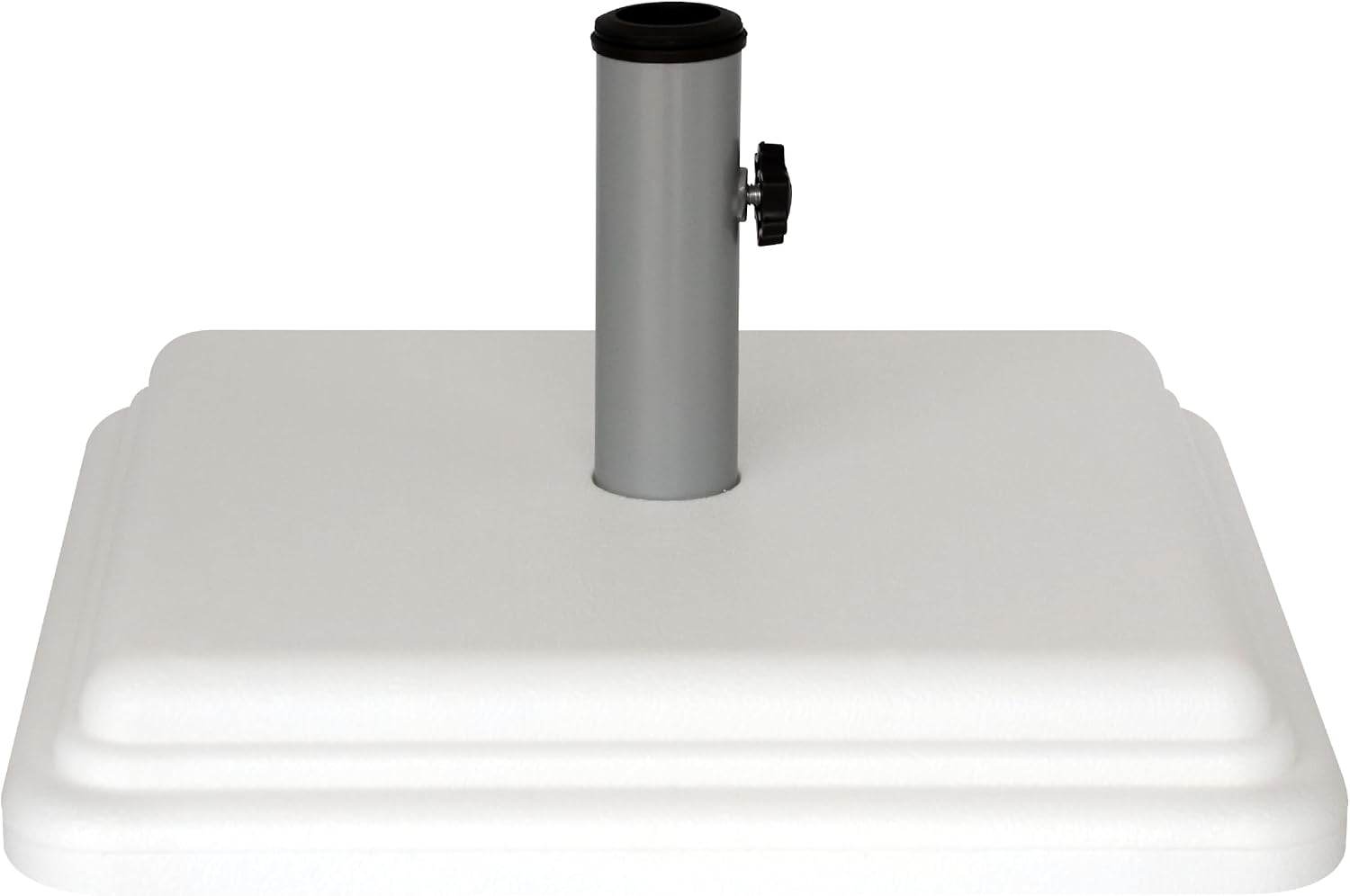 US Weight 40lb Outdoor Umbrella Base - Use with Patio Table - White