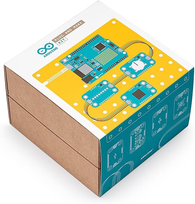 Arduino Official Plug and Make Kit [AKX00069] - Ultimate Starter Kit for Beginners | Build Connected Projects Easily | Fun & Educational Technology Package for Learning Electronics & Coding