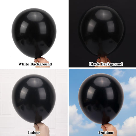 RUBFAC Balloons Black Balloon Arch for Black Birthday Decorations 154pcs