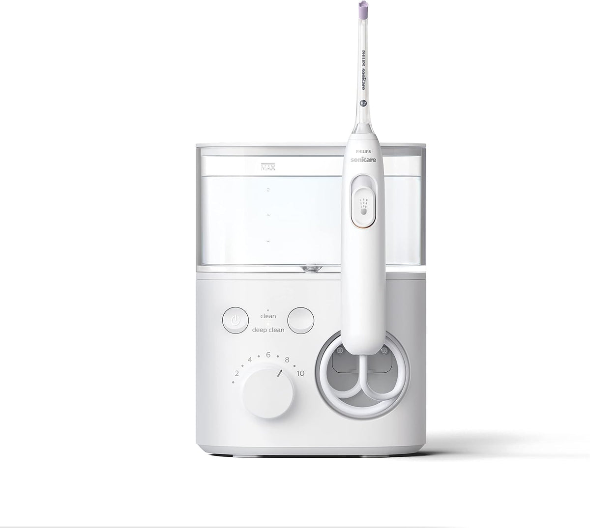 Philips Sonicare Countertop Power Flosser 3000, 2 Nozzles, White