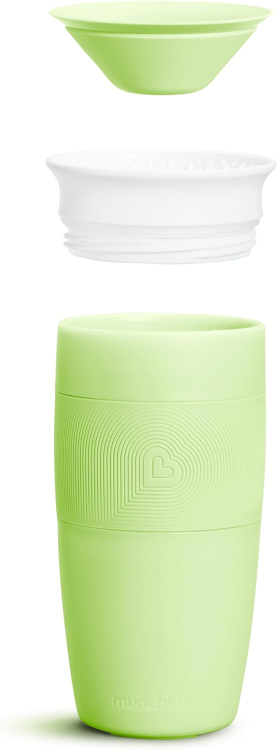 Munchkin Sippy Cup for Toddlers, Miracle 360 Cup, 14 Ounce, Green