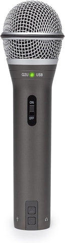 Samson Q2U USB/XLR Dynamic Microphone Recording and Podcasting Pack
