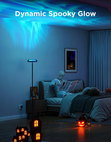 Govee Uplighter Floor Lamp for Living Room, RGBIC Ripple Projector