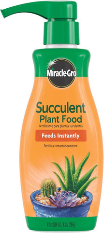 Miracle-Gro Succulent Plant Food, Liquid Plant Food for All Indoor Succulents, Cacti, Jade Plants, Aloe Vera and More, 8 oz. (Pack of 6)