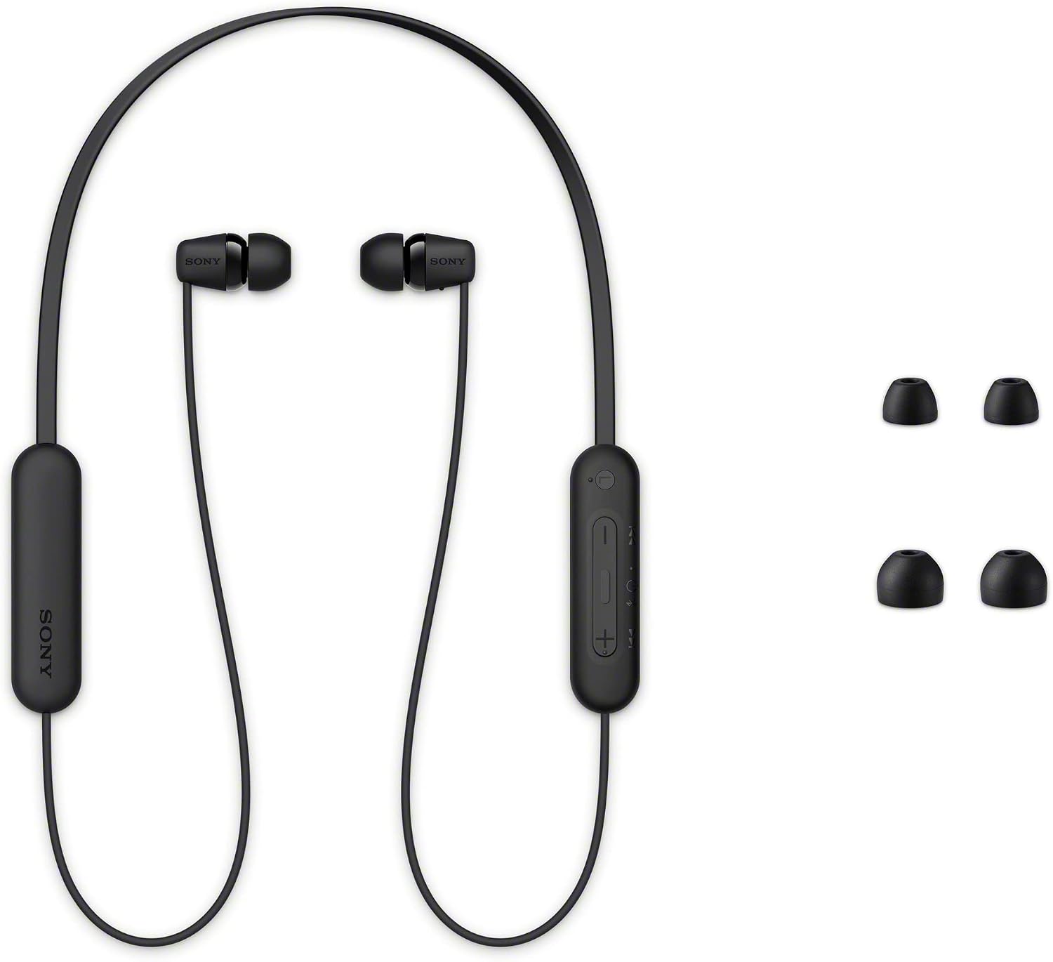 Sony WI-C100 Wireless in-Ear Bluetooth Headphones with Built-in Mic, Blue