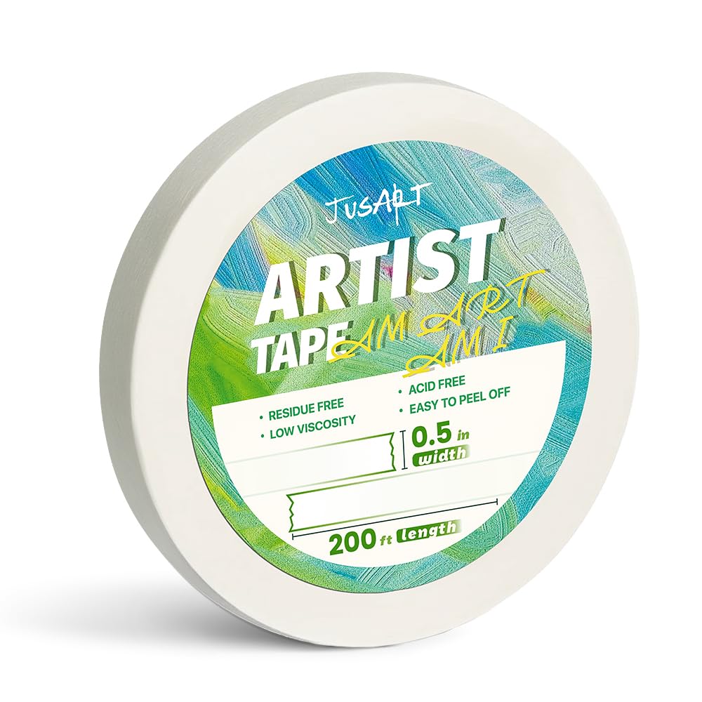 Artist Tape for Watercolor Paper, 1/2 inch Wide 200FT Long