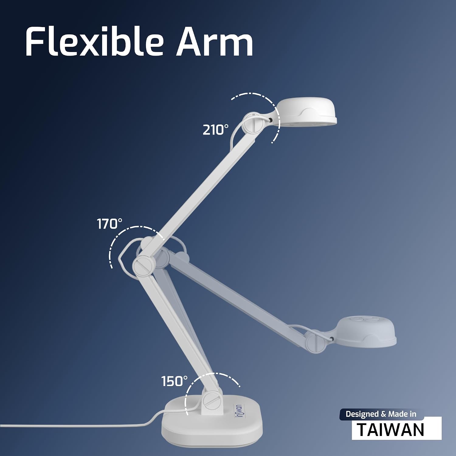 INSWAN INS-1 Classic USB Document Camera/Webcam, 8MP, Built-in LED, Mic