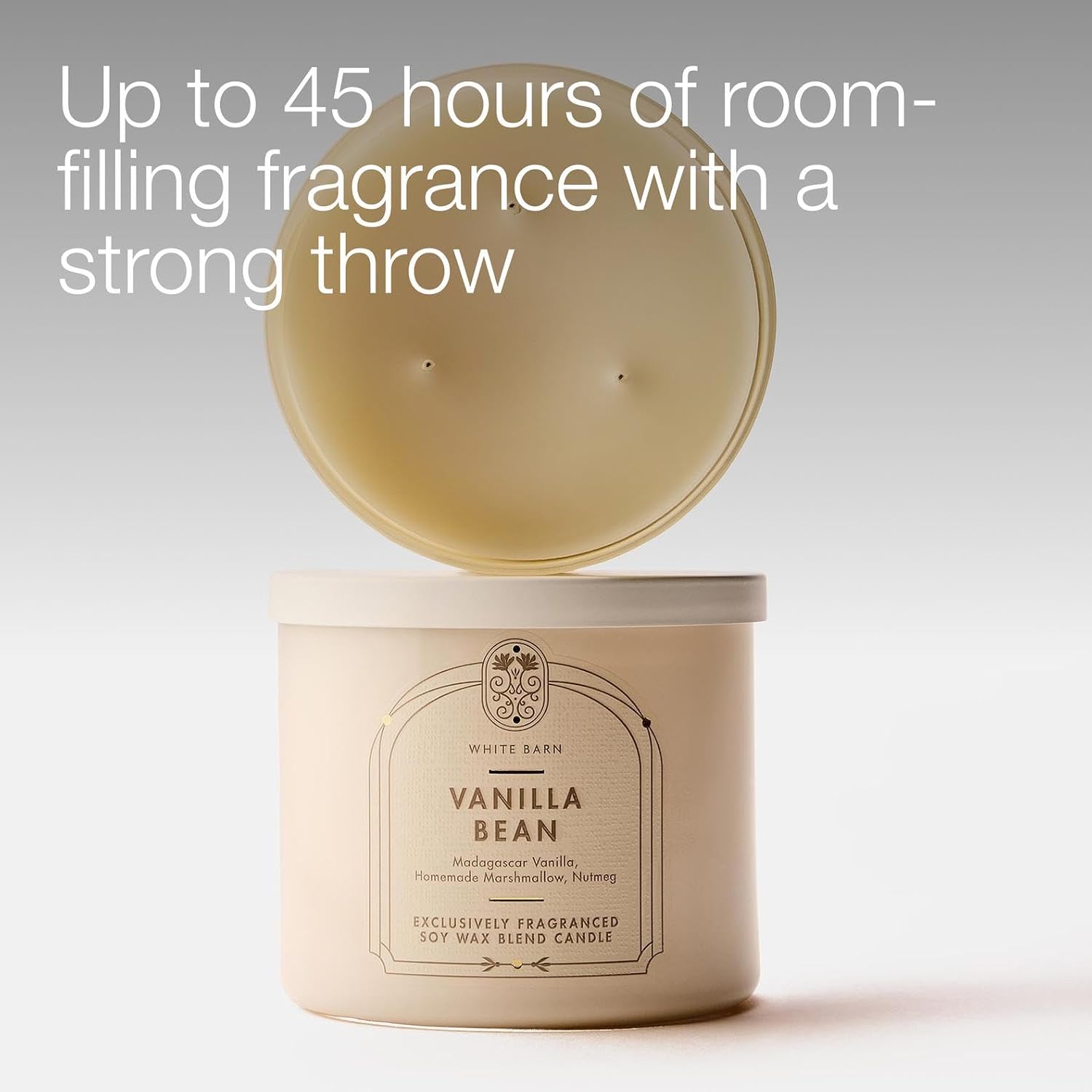Bath & Body Works Vanilla Bean 3-Wick Candle - Scented Candle for At-Home Use - Long-Lasting, Room-Filling Fragrance - High Fragrance Oil Concentration - Soy Wax Blend
