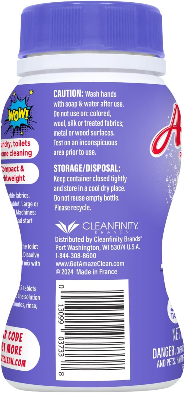 AMAZE Ultra Concentrated Bleach Tablets – Lavender Scent [32 tablets]