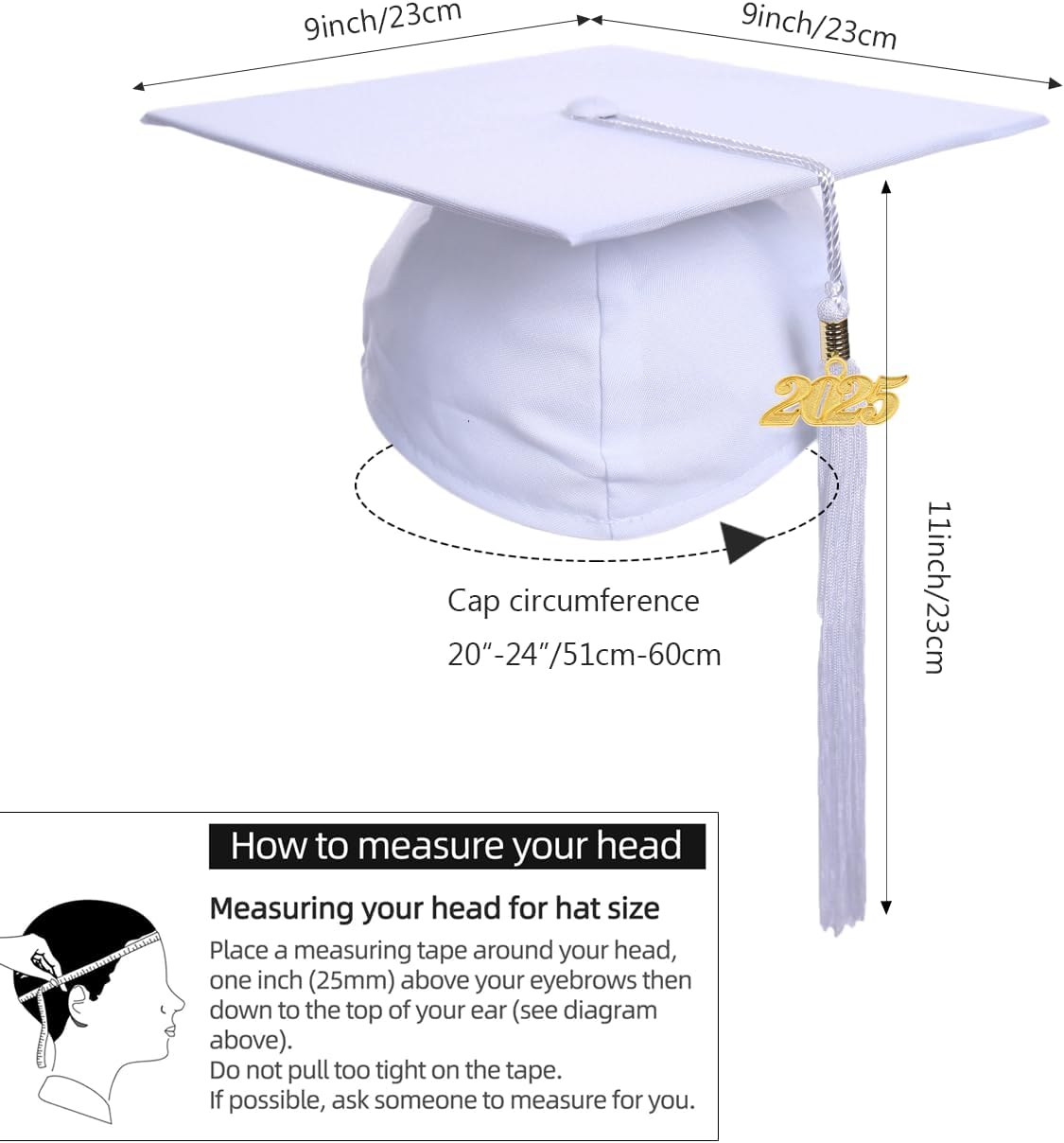 Newrara Graduation Gown Cap Tassel Set