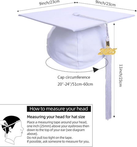 Newrara Graduation Gown Cap Tassel Set