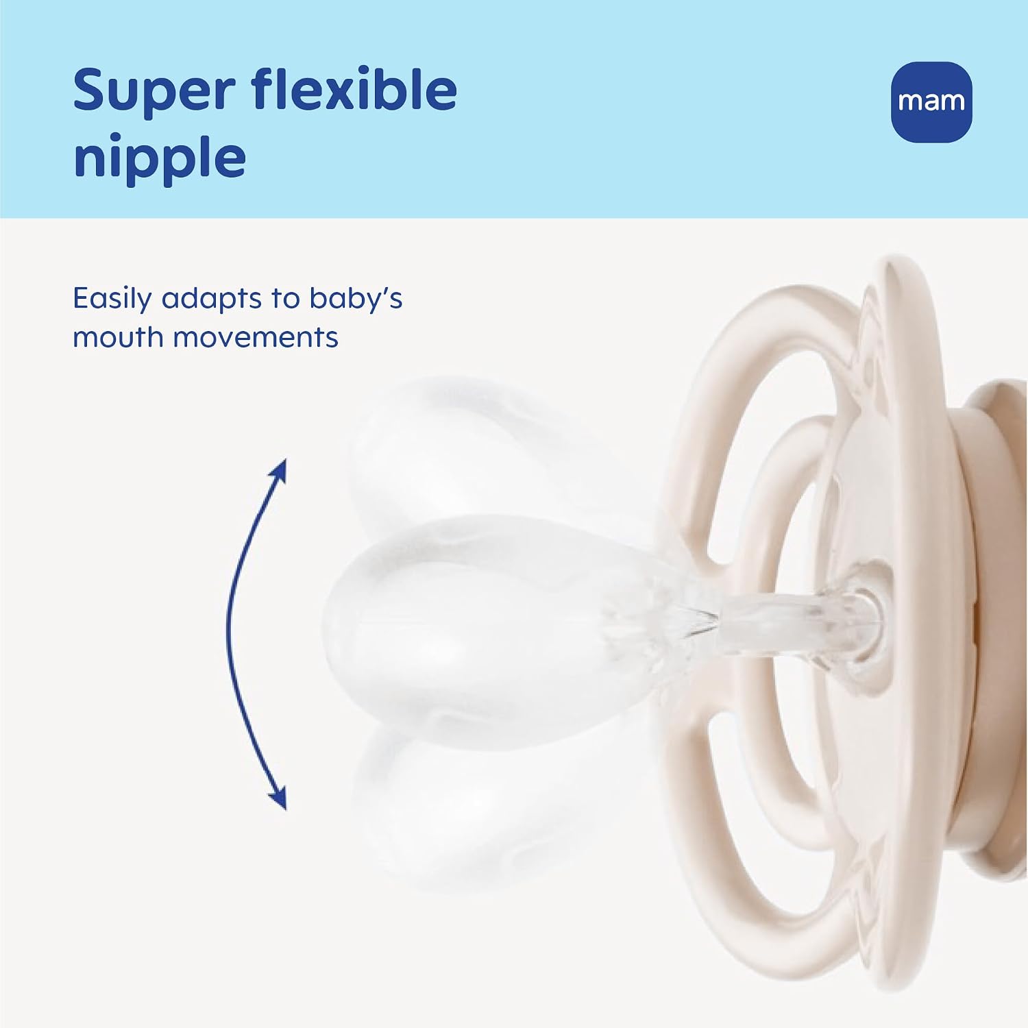 MAM Perfect Baby Premium Pacifier 16+ Months, Extra Thin Nipple, 2 Pack