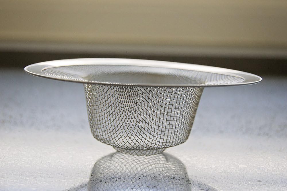Evriholder Mesh Sink Drain Catcher, Secure Fit Strainer Prevents Clogging from Food and Hair, Stainless Steel, Ideal for Kitchen, Laundry and Disposals, 4.5-Inch, 2 Pack
