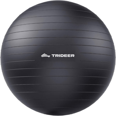 Trideer Yoga Ball for Exercise, Pilates, Core & Balance Training, Stability Ball for Pregnancy & Birthing Prep, Physical Therapy, Daily Stretching, Office Chair for Active Sitting, Quick Pump Included