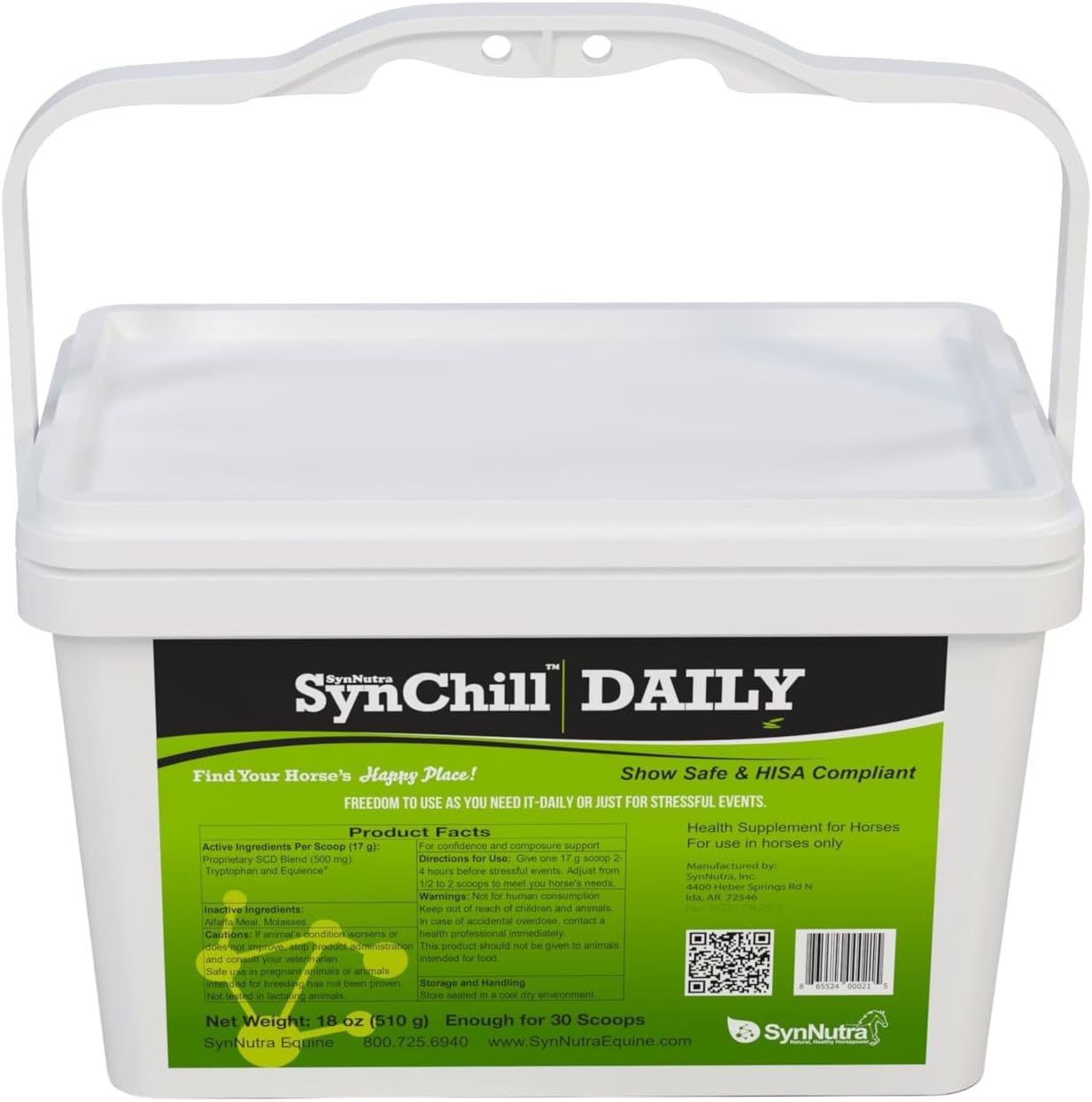 SynNutra SynChill Daily Pellets for Horses, 30 Doses