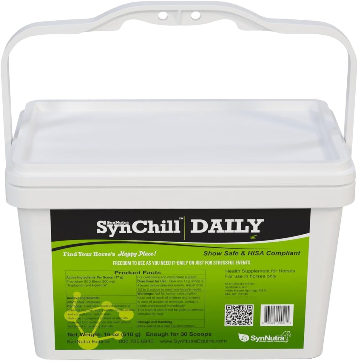 SynNutra SynChill Daily Pellets for Horses, 30 Doses