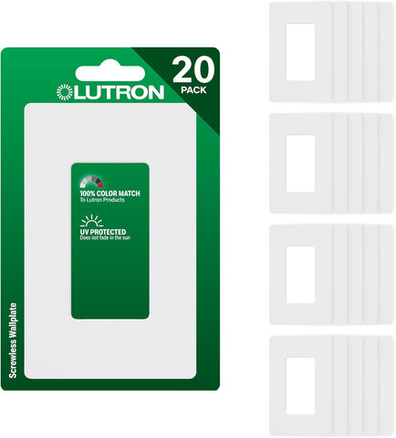Lutron Claro Light Switch Cover Plate, 1 Gang Wallplate, Gloss
