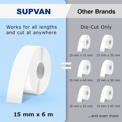 SUPVAN E10 Bluetooth Label Maker Machine with Tape, Green