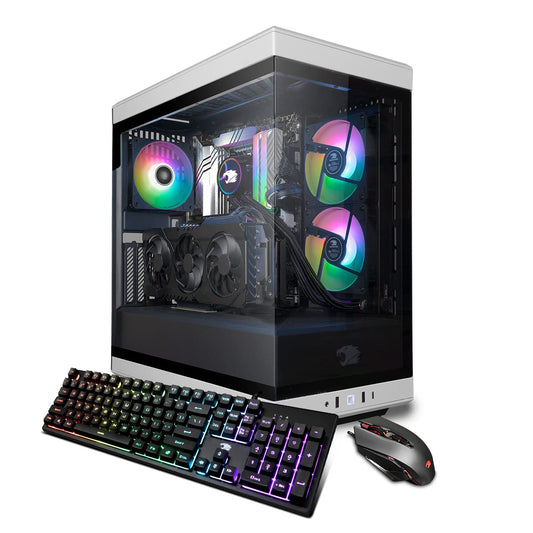 iBuyPower Y40 Gaming PC Computer Desktop Y40WI7N46T01 (Intel Core i7 13700KF, RTX 4060Ti 8GB, 32GB DDR5 5200 RGB (16x2), 2TB NVMe SSD, Windows 11 Home)