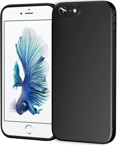 TENOC Phone Case Compatible with iPhone 6 & iPhone 6s, Black Case Anti-Fingerprint Protective Bumper Matte Cover for 4.7 Inch