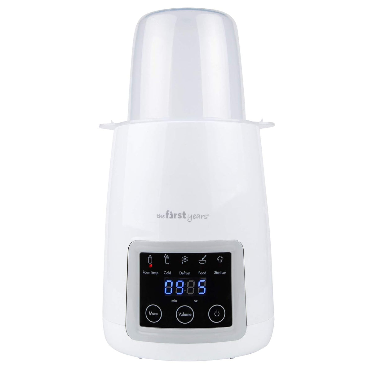 The First Years Gentle Warmth Digital Baby Bottle Warmer - Bottle Warmer for Breastmilk, Baby Formula, and Baby Food - Includes Milk Warmer, Basket, and Cup - White