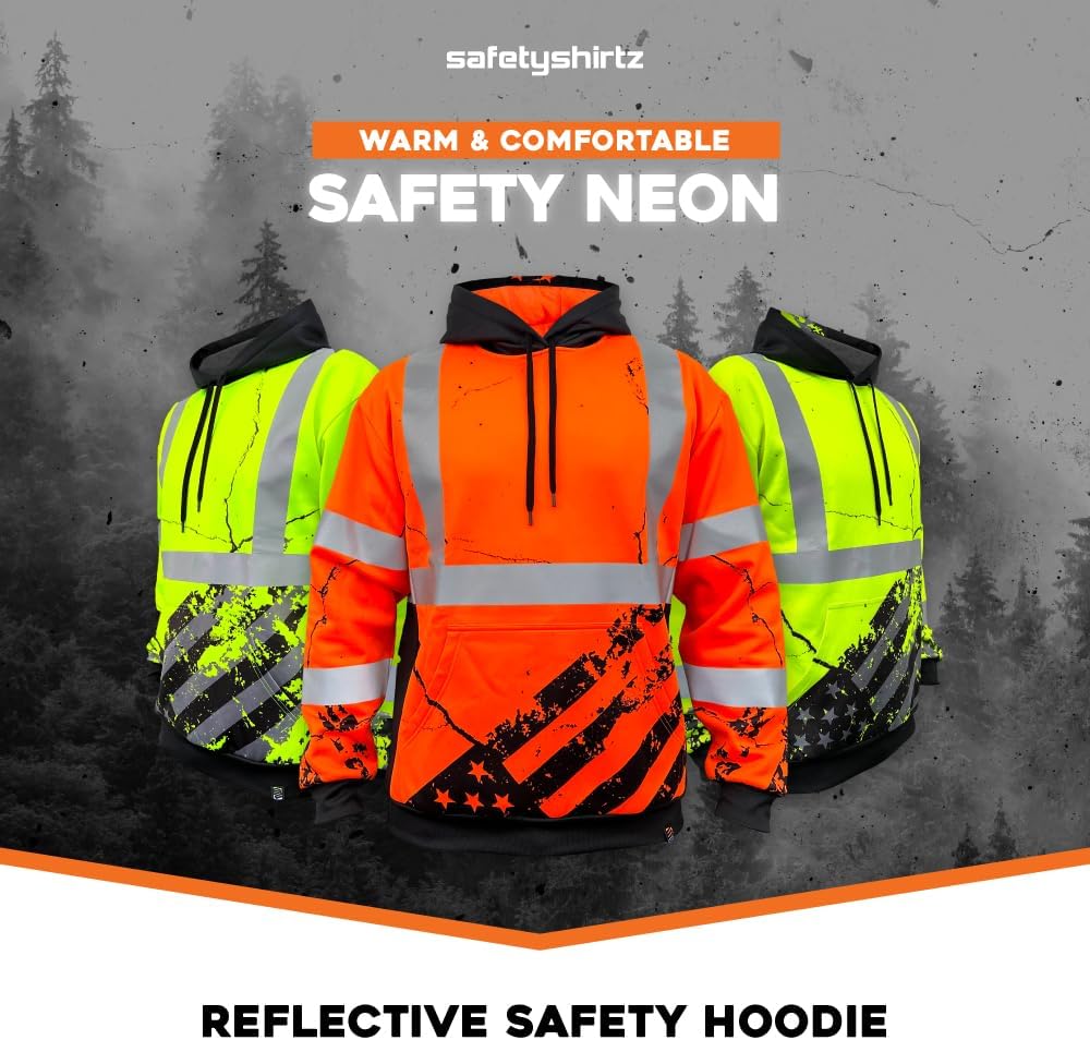 SafetyShirtz SS360 ANSI Class 3 Type R Graphic Hoodie