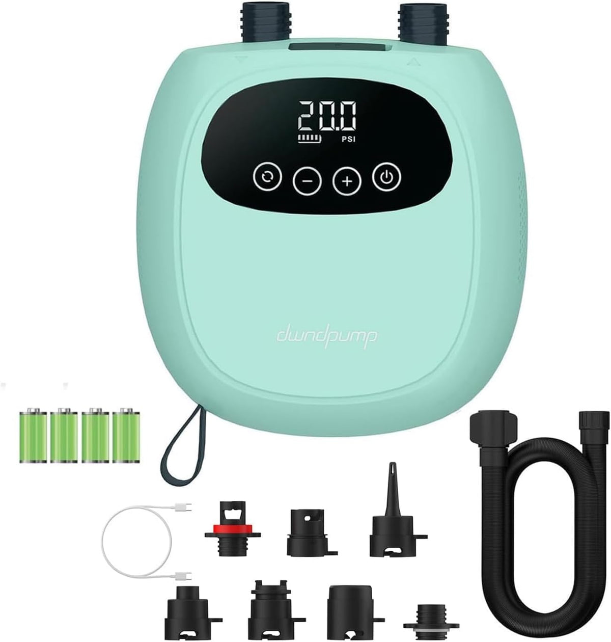 dwndpump Paddle Board Electric Pump, Rechargeable Battery-Powered Auto-Off