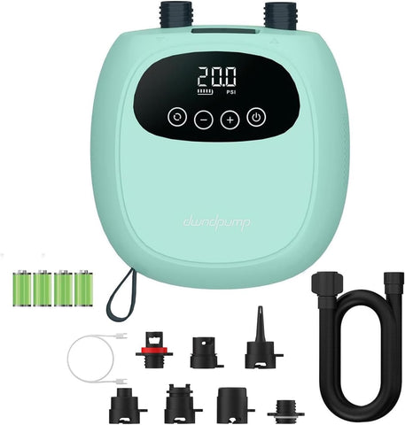 dwndpump Paddle Board Electric Pump, Rechargeable Battery-Powered Auto-Off