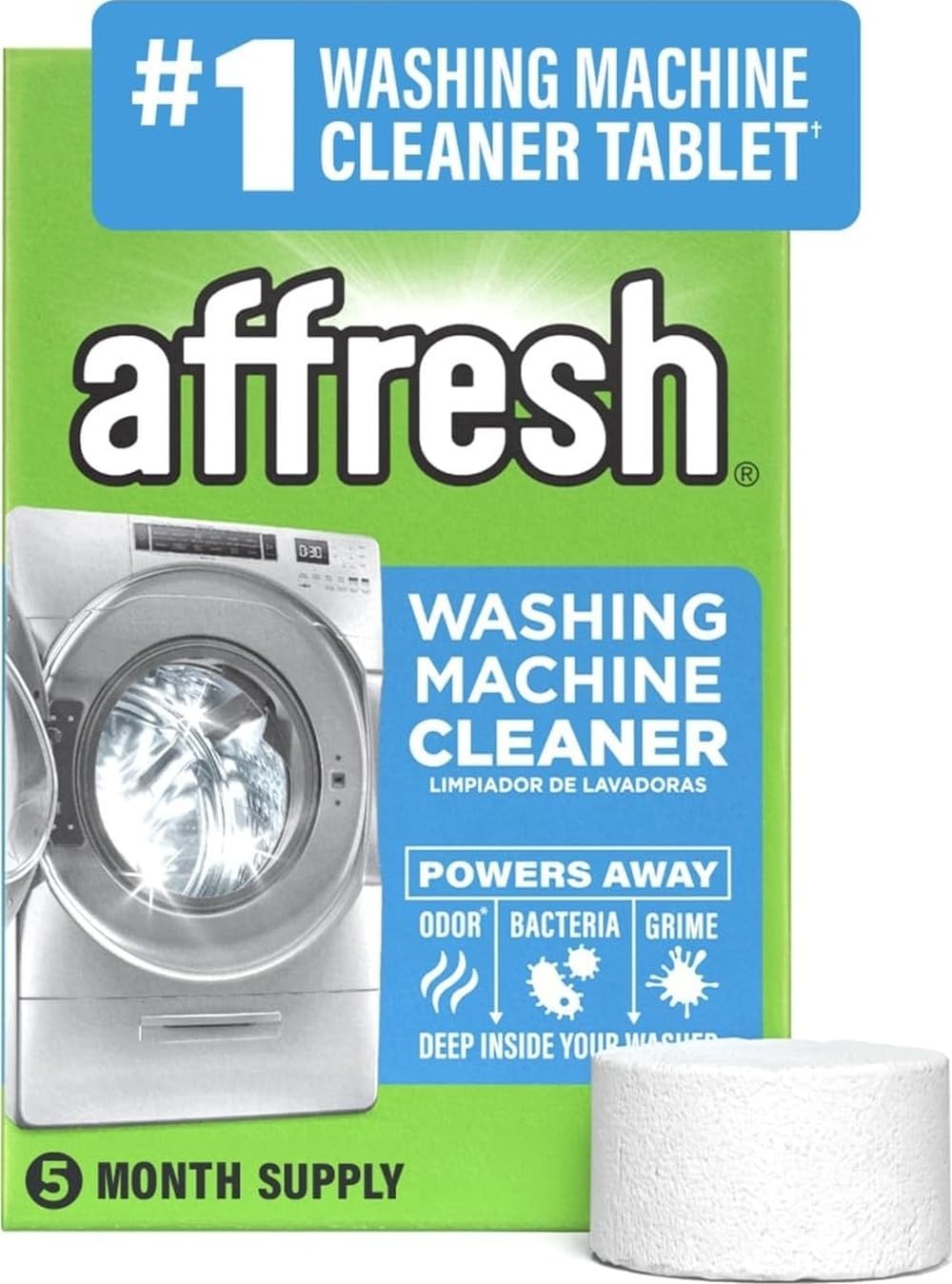 Affresh Washing Machine Cleaner, #1 Washing Machine Cleaner Tablet, 5 Count