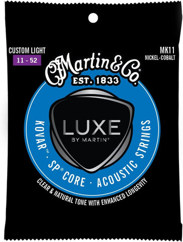LUXE BY MARTIN® Kovar™ SP® Core Guitar Strings – Custom Light Gauge | Nickel-Cobalt Alloy Wrap with SP Core | Lower Tension, Balanced Tone, and Long-Lasting Performance