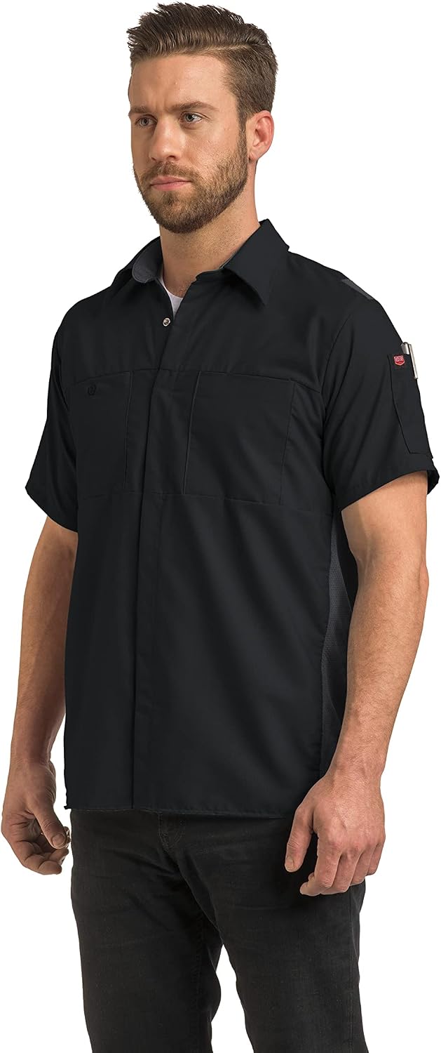 Red Kap Mens Short Sleeve Performance Plus Shop Shirt with Oilblok TechnologyShirt