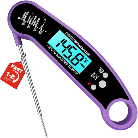 Meat Thermometer Digital, Food Thermometer for Cooking, Purple