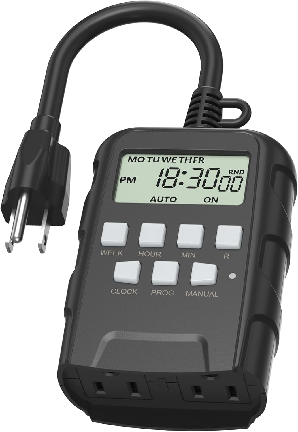 BN-LINK Outdoor 7-Day Programmable Timer Outlet, 2 Outlets