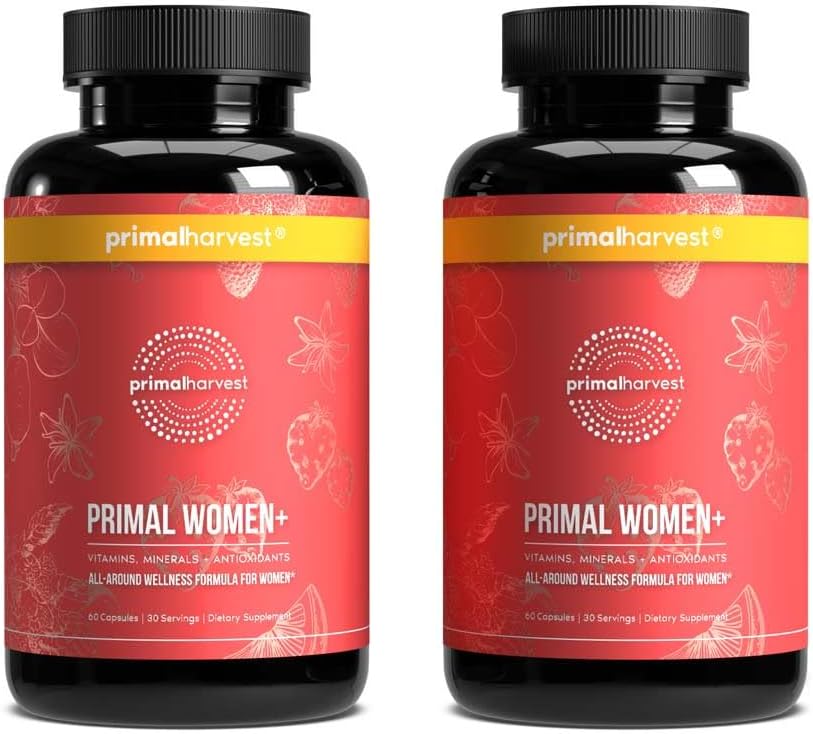 Primal Harvest Women+ - Daily Supplement, Gluten & Dairy Free, for Women