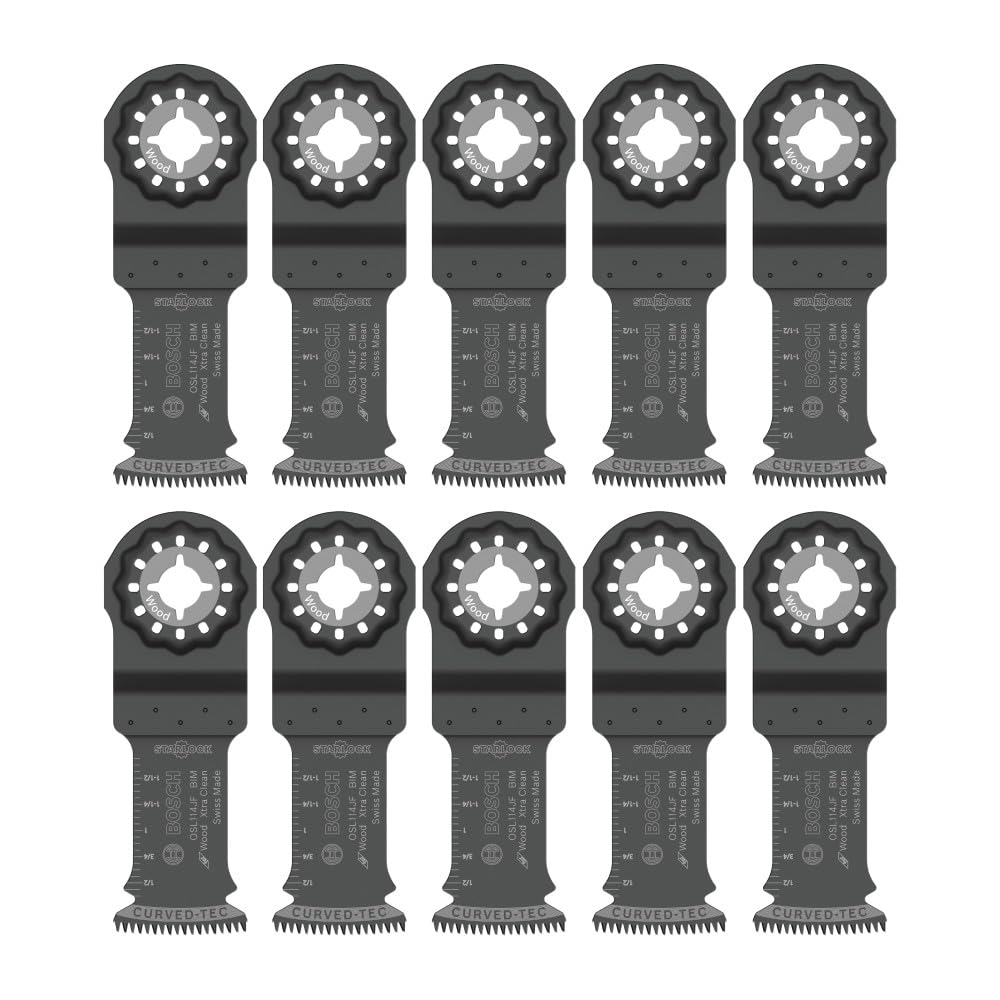 Bosch OSL114JF-10 1-1/4" Bi-Metal Blades for Multi-Tool (10-Pack)