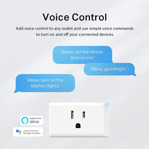 Kasa Smart Plug HS103P2, Wi-Fi Outlet Works with Alexa, 2-Pack