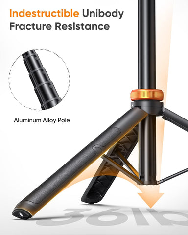 EUCOS 62" Phone Tripod, Tripod for iPhone & Selfie Stick with Remote