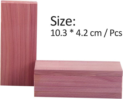 Cedar Space Cedar Blocks for Clothes Storage, 32 PCS Cedar Chips Wood Plank