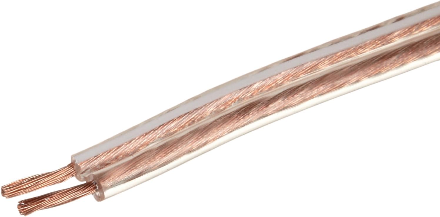 Amazon Basics 16-Gauge Speaker Wire Cable, Polarity Marked, 100 ft, Bronze
