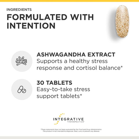 Integrative Therapeutics Cortisol Manager - Balance Cortisol & Support Relaxation for Restful Sleep* - Includes Ashwagandha & L-Theanine for Confidence with Less Stress* - 30 Tablets