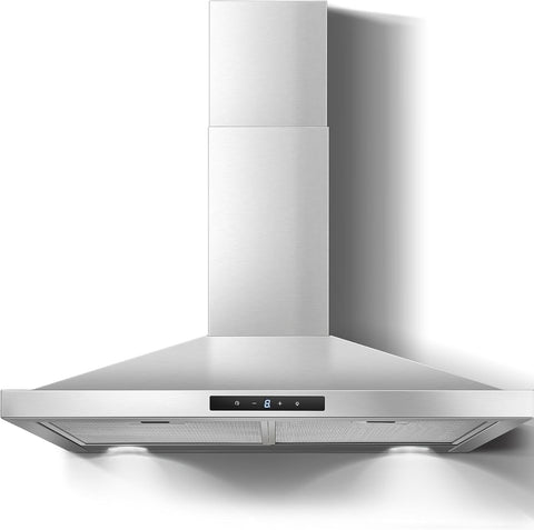Range Hood 30 inch Stainless Steel, Wall Mount kitchen Hood 450 CFM
