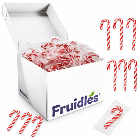 800 Count Christmas Mini Candy Canes Mini Suckers, Peppermint Flavor, individually Wrapped, 2 inches, 4.42 Ounces