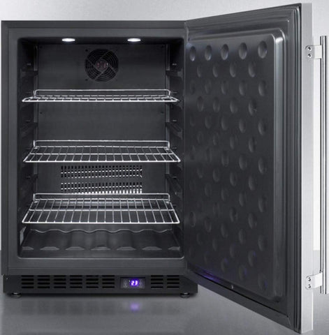 Summit Undercounter Freezer, Stainless-Steel - SCFF53BSS