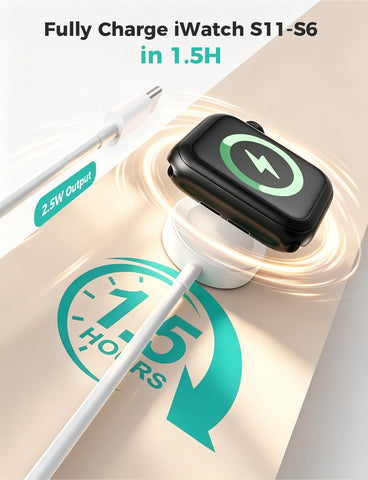 2026 Upgraded USB C for Apple Watch Charger Magnetic Fast Charging Cable Portable Wireless Charging Compatible with iWatch Series 11/10/9/8/7/6/5/4/3/2