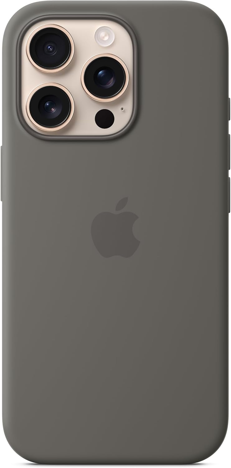 Apple iPhone 16 Pro Silicone Case with MagSafe and Camera Control: Lightweight Phone Case, Wireless Charging Compatible, Smooth Matte Finish, Black