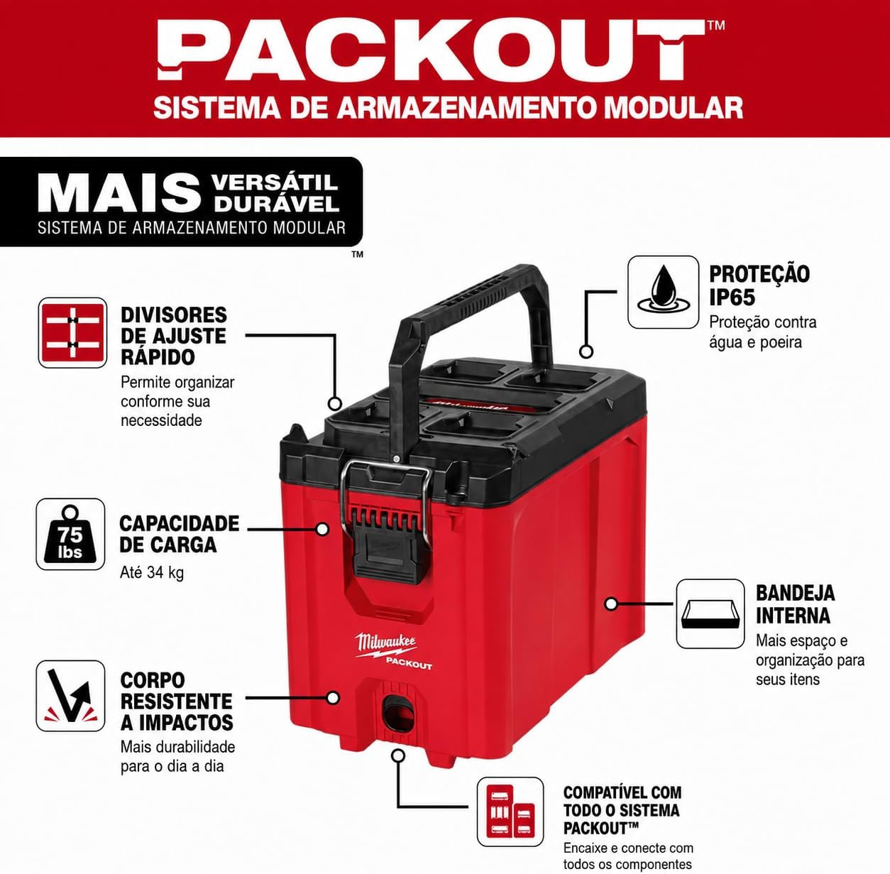MILWAUKEE'S 48-22-8422 PACKOUT Compact Tool Box (1)